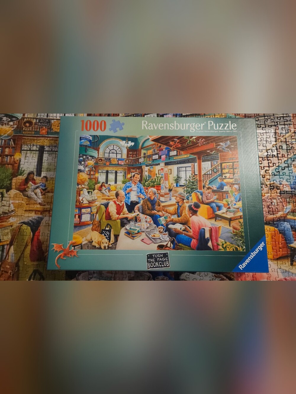 Ravensburger Cozy Turn The Page Book Club Puzzle - 1000 Piece